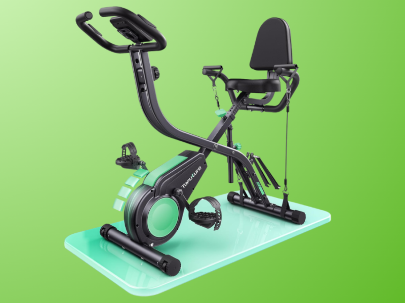 Bicicleta Estática Dobrável Toputure 5 em 1
